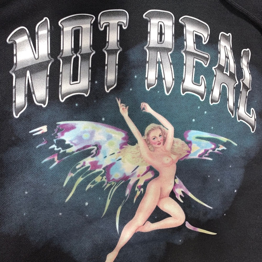 Authentic Off-White “Not Real” Hoodie - Picture 3 of 8